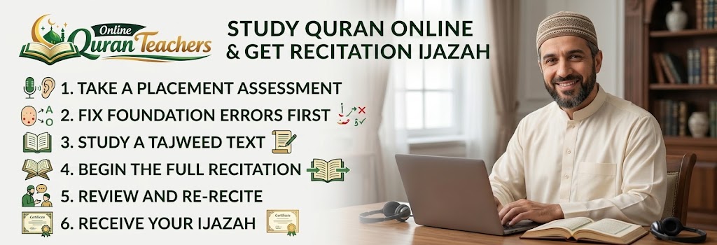 Study Quran Online & Get Recitation Ijazah - 6 Easy Steps To Excellence 2 Steps To Earn Your Recitation Ijazah Online