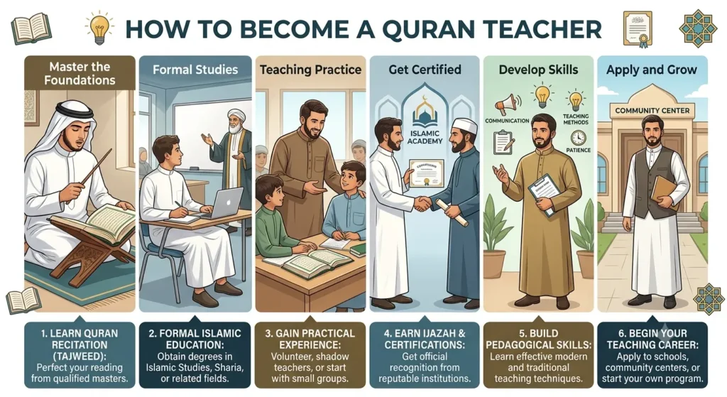 How To Become A Quran Teacher? –  Skills, Qualifications, And The Path Forward
